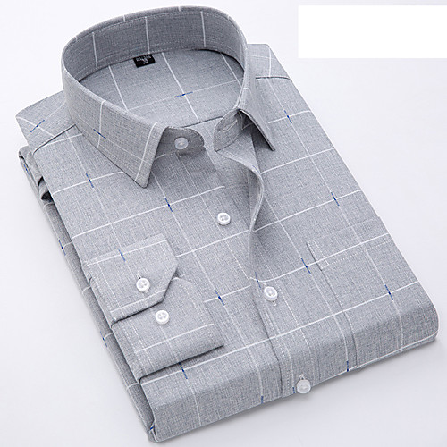 Men's Shirt Lattice Button-Down Long Sleeve Casual Tops Lightweight Casual Fashion Breathable Blue Gray Light Blue
Men's Shirt Lattice Button-Down Long Sleeve Casual Tops Lightweight Casual Fashion Breathable Blue Gray Light Blue