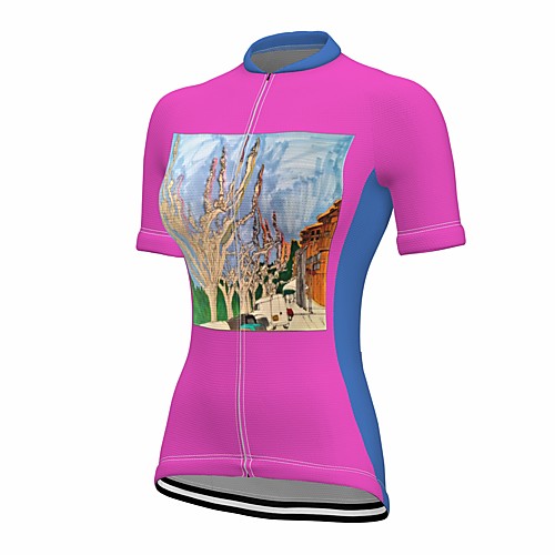 21Grams Women's Short Sleeve Cycling Jersey Summer Spandex Rose Red 3D Bike Top Mountain Bike MTB Road Bike Cycling Quick Dry Moisture Wicking Sports Clothing Apparel / Stretchy / Athleisure
21Grams Women's Short Sleeve Cycling Jersey Summer Spandex Rose Red 3D Bike Top Mountain Bike MTB Road Bike Cycling Quick Dry Moisture Wicking Sports Clothing Apparel / Stretchy / Athleisure