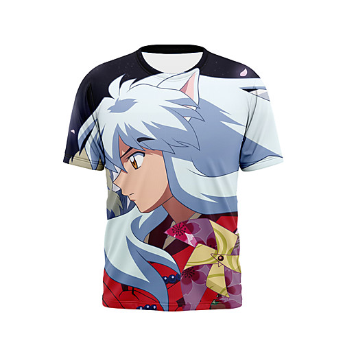Inspired by InuYasha Cosplay Anime Cartoon 100% Polyester Print 3D Harajuku Graphic T-shirt For Women's / Men's
Inspired by InuYasha Cosplay Anime Cartoon 100% Polyester Print 3D Harajuku Graphic T-shirt For Women's / Men's