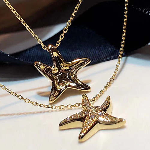 Women's Clear AAA Cubic Zirconia Pendant Necklace Handmade Star Dainty Simple Fashion Korean Brass Gold 50 cm Necklace Jewelry 1pc For Christmas Street Gift Prom Birthday Party
Women's Clear AAA Cubic Zirconia Pendant Necklace Handmade Star Dainty Simple Fashion Korean Brass Gold 50 cm Necklace Jewelry 1pc For Christmas Street Gift Prom Birthday Party
