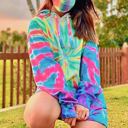 Women's Plus Size Tops Hoodie Sweatshirt Graphic Tie Dye Long Sleeve V Neck Streetwear Fall Winter Rainbow Big Size L XL XXL 3XL
Women's Plus Size Tops Hoodie Sweatshirt Graphic Tie Dye Long Sleeve V Neck Streetwear Fall Winter Rainbow Big Size L XL XXL 3XL
