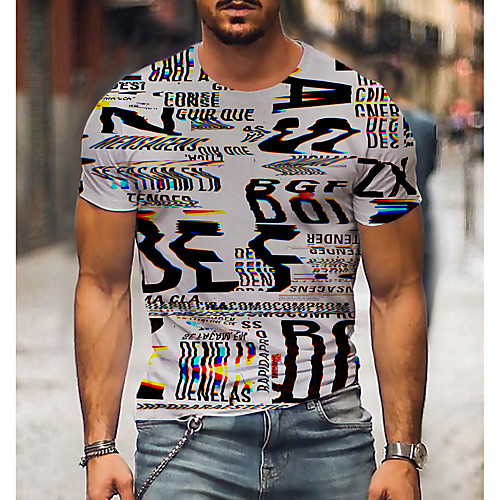Men's Unisex Tee T shirt Shirt 3D Print Graphic Prints Letter Print Short Sleeve Daily Tops Casual Designer Big and Tall Gray
Men's Unisex Tee T shirt Shirt 3D Print Graphic Prints Letter Print Short Sleeve Daily Tops Casual Designer Big and Tall Gray