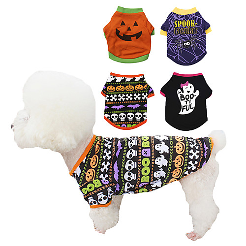 Dog Cat Halloween Costumes T-shirts Dog clothes Word / Phrase Skull Pumpkin Bat Party Cosplay Halloween Casual / Daily Dog Clothes Puppy Clothes Dog Outfits Breathable Black and Purple Purple Orange
Dog Cat Halloween Costumes T-shirts Dog clothes Word / Phrase Skull Pumpkin Bat Party Cosplay Halloween Casual / Daily Dog Clothes Puppy Clothes Dog Outfits Breathable Black and Purple Purple Orange