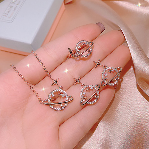 Women's Clear Cubic Zirconia Jewelry Set Zodiac Moon Star Artistic Unique Design Fashion European Earrings Jewelry Rose Gold For Street Gift Prom Festival 1 set
Women's Clear Cubic Zirconia Jewelry Set Zodiac Moon Star Artistic Unique Design Fashion European Earrings Jewelry Rose Gold For Street Gift Prom Festival 1 set