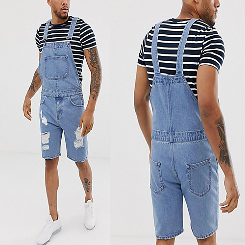 Men's Stylish Casual / Sporty Streetwear Comfort Breathable Daily Sports Jeans Overalls Pants Solid Color Full Length Pocket Patchwork Light Blue
Men's Stylish Casual / Sporty Streetwear Comfort Breathable Daily Sports Jeans Overalls Pants Solid Color Full Length Pocket Patchwork Light Blue