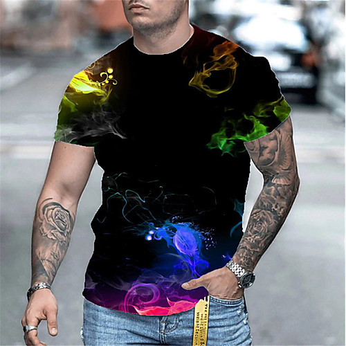 Men's Tee T shirt Shirt 3D Print Floral Graphic Colorful Plus Size Short Sleeve Casual Tops Basic Designer Slim Fit Big and Tall Black
Men's Tee T shirt Shirt 3D Print Floral Graphic Colorful Plus Size Short Sleeve Casual Tops Basic Designer Slim Fit Big and Tall Black