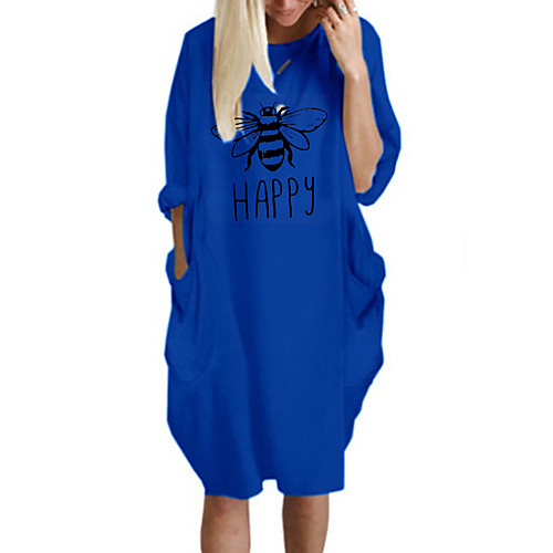 Women's T Shirt Dress Tee Dress Knee Length Dress Blue Yellow Fuchsia Gray Green White Black Long Sleeve Print Letter Spring Summer Round Neck Casual Oversized 2021 S M L XL XXL 3XL 4XL 5XL
Women's T Shirt Dress Tee Dress Knee Length Dress Blue Yellow Fuchsia Gray Green White Black Long Sleeve Print Letter Spring Summer Round Neck Casual Oversized 2021 S M L XL XXL 3XL 4XL 5XL