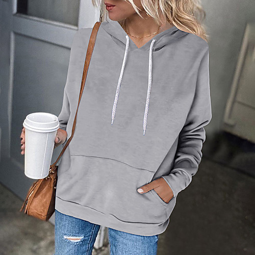 Women's Hoodie Sweatshirt Solid Color Front Pocket Daily Sports Sportswear Streetwear Hoodies Sweatshirts Blushing Pink Gray Black
Women's Hoodie Sweatshirt Solid Color Front Pocket Daily Sports Sportswear Streetwear Hoodies Sweatshirts Blushing Pink Gray Black