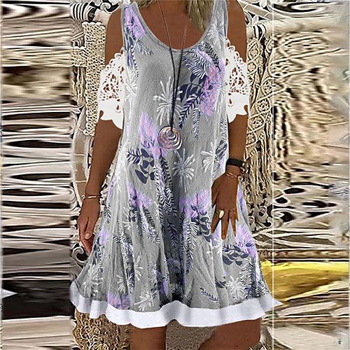 Women's A Line Dress Knee Length Dress Gray Sleeveless Floral Print Summer Round Neck Casual 2021 S M L XL XXL
Women's A Line Dress Knee Length Dress Gray Sleeveless Floral Print Summer Round Neck Casual 2021 S M L XL XXL