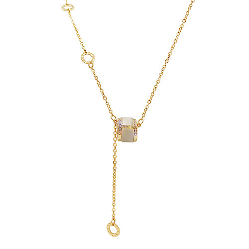 Women's Cat's Eye Pendant Necklace Necklace Korean Titanium Steel Gold 40 cm Necklace Jewelry 1pc For Gift Prom Birthday Party Festival
Women's Cat's Eye Pendant Necklace Necklace Korean Titanium Steel Gold 40 cm Necklace Jewelry 1pc For Gift Prom Birthday Party Festival