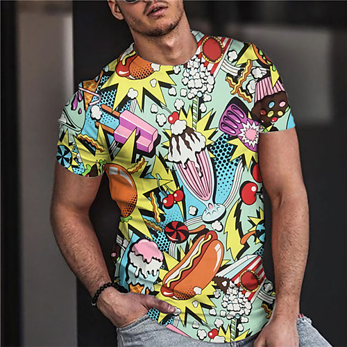 Men's Unisex Tee T shirt Shirt 3D Print Food Graphic Prints Print Short Sleeve Daily Tops Casual Designer Big and Tall Blue
Men's Unisex Tee T shirt Shirt 3D Print Food Graphic Prints Print Short Sleeve Daily Tops Casual Designer Big and Tall Blue