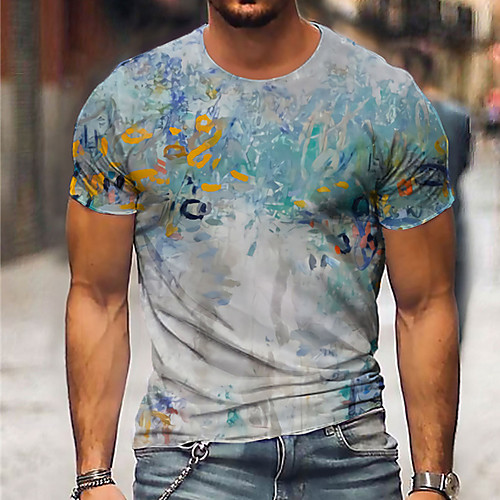Men's Unisex Tee T shirt Shirt 3D Print Graphic Prints Oil Painting Print Short Sleeve Daily Tops Casual Designer Big and Tall Blue
Men's Unisex Tee T shirt Shirt 3D Print Graphic Prints Oil Painting Print Short Sleeve Daily Tops Casual Designer Big and Tall Blue