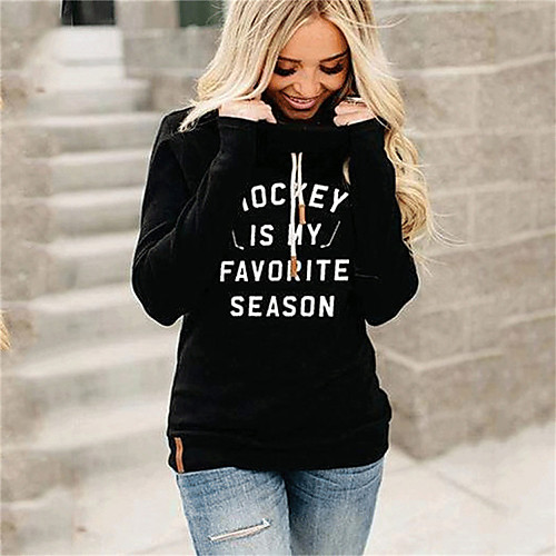 Women's Hoodie Sweatshirt Text Monograms Daily Sports Hot Stamping Sportswear Streetwear Hoodies Sweatshirts Black
Women's Hoodie Sweatshirt Text Monograms Daily Sports Hot Stamping Sportswear Streetwear Hoodies Sweatshirts Black