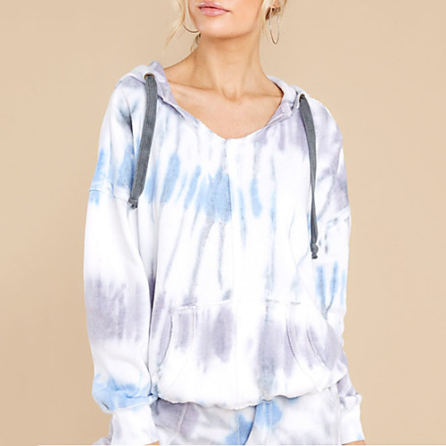 Women's Hoodie Sweatshirt Tie Dye Print Daily Sports Other Prints Sportswear Streetwear Hoodies Sweatshirts Blue
Women's Hoodie Sweatshirt Tie Dye Print Daily Sports Other Prints Sportswear Streetwear Hoodies Sweatshirts Blue