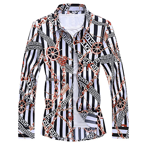 Men's Shirt Other Prints Striped Graphic Plus Size Long Sleeve Casual Tops Casual Soft Breathable Black
Men's Shirt Other Prints Striped Graphic Plus Size Long Sleeve Casual Tops Casual Soft Breathable Black