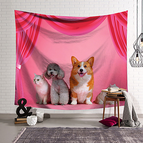 Circus Curtain Wall Tapestry Art Decor Blanket Curtain Hanging Home Bedroom Living Room Decoration Polyester Cat Dog
Circus Curtain Wall Tapestry Art Decor Blanket Curtain Hanging Home Bedroom Living Room Decoration Polyester Cat Dog