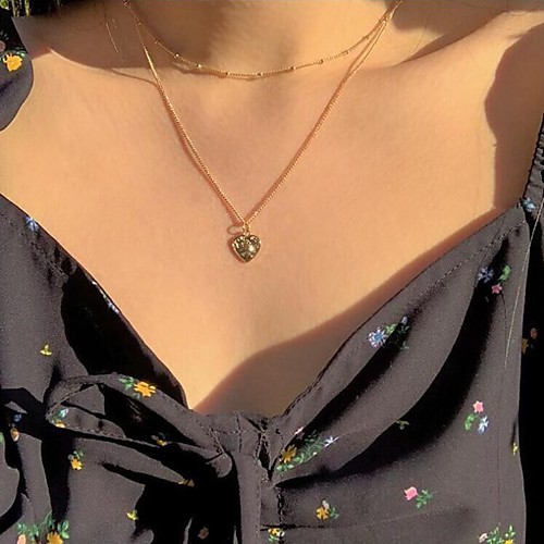 Women's Choker Necklace Pendant Necklace Retro Heart Dainty Simple Fashion European Alloy Silver Gold 38-45 cm Necklace Jewelry 1pc For Party Evening Street Prom Birthday Party Festival
Women's Choker Necklace Pendant Necklace Retro Heart Dainty Simple Fashion European Alloy Silver Gold 38-45 cm Necklace Jewelry 1pc For Party Evening Street Prom Birthday Party Festival
