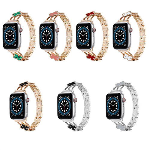 Smart Watch Band for Apple iWatch 1 pcs Jewelry Design Zinc alloy Replacement Wrist Strap for Apple Watch Series SE / 6/5/4/3/2/1
Smart Watch Band for Apple iWatch 1 pcs Jewelry Design Zinc alloy Replacement Wrist Strap for Apple Watch Series SE / 6/5/4/3/2/1