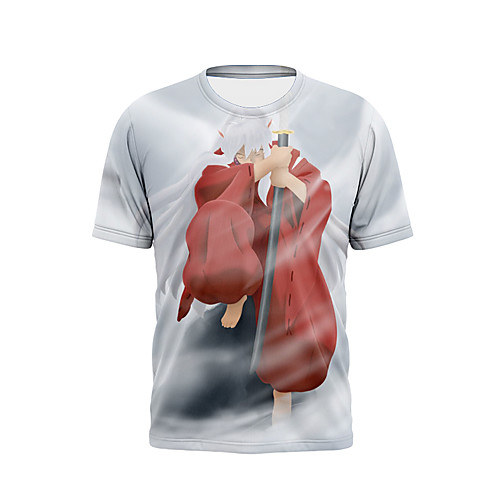 Inspired by InuYasha Cosplay Anime Cartoon 100% Polyester Print 3D Harajuku Graphic T-shirt For Women's / Men's
Inspired by InuYasha Cosplay Anime Cartoon 100% Polyester Print 3D Harajuku Graphic T-shirt For Women's / Men's