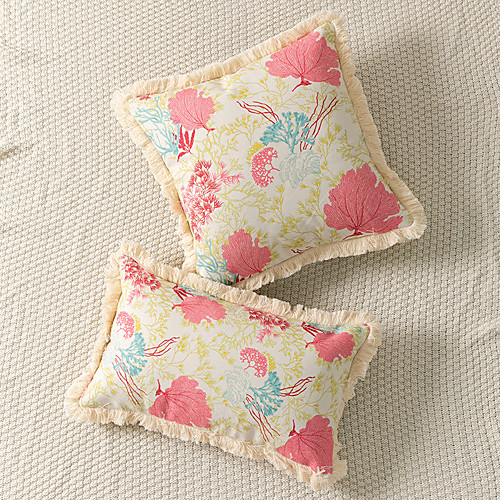 Pillowcase Marine Life Coral Pattern Printing Around Tassel Decoration Sofa Cushion Cover
Pillowcase Marine Life Coral Pattern Printing Around Tassel Decoration Sofa Cushion Cover