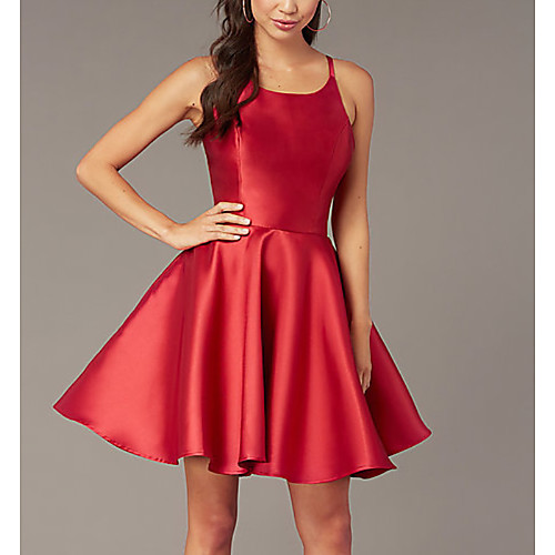 A-Line Beautiful Back Reformation Amante Homecoming Cocktail Party Dress Spaghetti Strap Sleeveless Short / Mini Satin with Sleek 2021
A-Line Beautiful Back Reformation Amante Homecoming Cocktail Party Dress Spaghetti Strap Sleeveless Short / Mini Satin with Sleek 2021