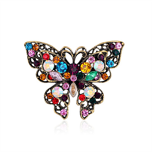 Women's Cubic Zirconia Brooches Vintage Style Butterfly Vintage Brooch Jewelry Coffee Bowknot For Casual Daily
Women's Cubic Zirconia Brooches Vintage Style Butterfly Vintage Brooch Jewelry Coffee Bowknot For Casual Daily