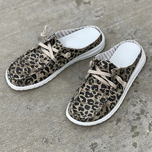 Women's Clogs & Mules Flat Heel Round Toe Canvas Solid Colored Leopard Blue Pink
Women's Clogs & Mules Flat Heel Round Toe Canvas Solid Colored Leopard Blue Pink