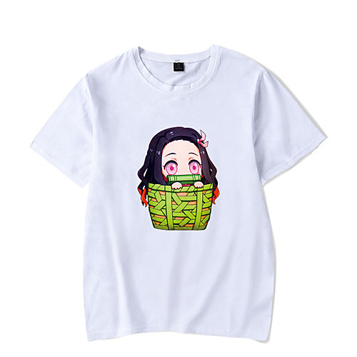 Men's Unisex Tee T shirt Shirt Hot Stamping Anime Graphic Prints Plus Size Demon Slayer Print Short Sleeve Casual Tops Cotton Basic Designer Big and Tall Round Neck Blushing Pink White Light gray
Men's Unisex Tee T shirt Shirt Hot Stamping Anime Graphic Prints Plus Size Demon Slayer Print Short Sleeve Casual Tops Cotton Basic Designer Big and Tall Round Neck Blushing Pink White Light gray