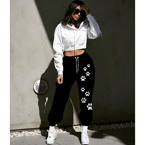 Women's Designer Streetwear Comfort Going out Weekend Jogger Pants Graphic Prints Animal Full Length Elastic Drawstring Design Print Black
Women's Designer Streetwear Comfort Going out Weekend Jogger Pants Graphic Prints Animal Full Length Elastic Drawstring Design Print Black