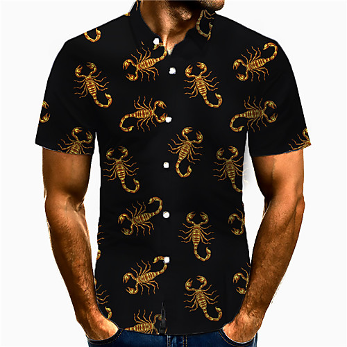Men's Shirt 3D Print Animal Plus Size 3D Print Button-Down Short Sleeve Street Tops Casual Fashion Breathable Comfortable Black / Sports
Men's Shirt 3D Print Animal Plus Size 3D Print Button-Down Short Sleeve Street Tops Casual Fashion Breathable Comfortable Black / Sports