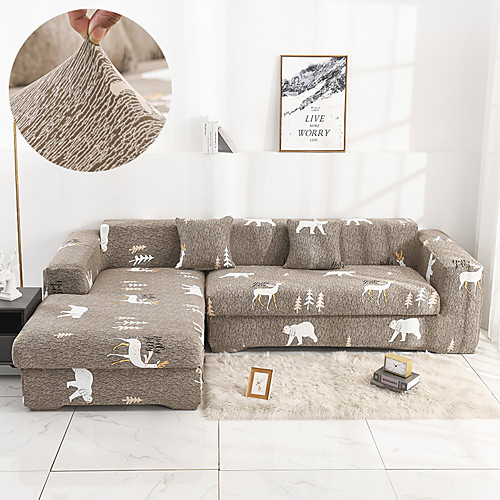 Bear Deer Party Sofa Cover 1-Piece Couch Cover Fit for 1-4 Seater L-shape Couch Soft Stretch Slipcover Spandex Jacquard Fabric Easy to Install(1 Free Cushion Cover)
Bear Deer Party Sofa Cover 1-Piece Couch Cover Fit for 1-4 Seater L-shape Couch Soft Stretch Slipcover Spandex Jacquard Fabric Easy to Install(1 Free Cushion Cover)