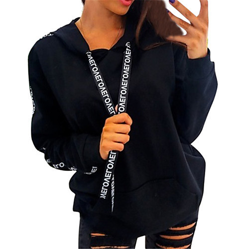 Women's Plus Size Tops Hoodie Sweatshirt Letter Print Long Sleeve V Neck Streetwear Fall Winter Blue Blushing Pink Black Big Size L XL XXL 3XL 4XL
Women's Plus Size Tops Hoodie Sweatshirt Letter Print Long Sleeve V Neck Streetwear Fall Winter Blue Blushing Pink Black Big Size L XL XXL 3XL 4XL