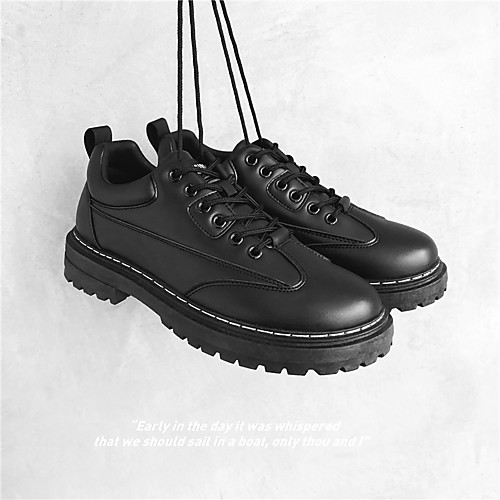 Men's Sneakers Preppy Daily PU Breathable Non-slipping Wear Proof Black Fall Spring
Men's Sneakers Preppy Daily PU Breathable Non-slipping Wear Proof Black Fall Spring