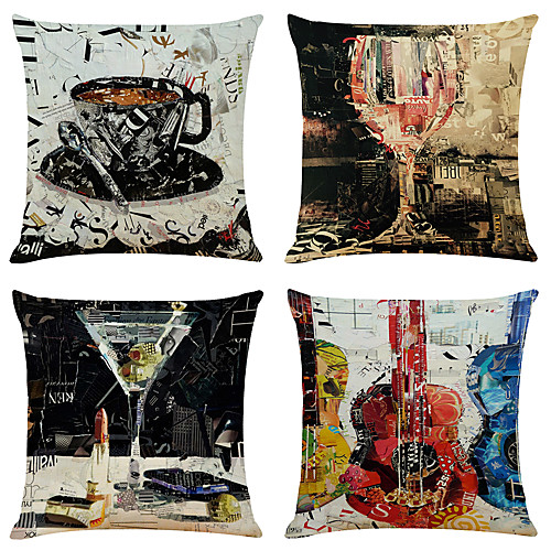 Vintage Double Side Cushion Cover 4PC Soft Decorative Square Throw Pillow Cover Cushion Case Pillowcase for Bedroom Livingroom Superior Quality Machine Washable Outdoor Cushion for Sofa Couch Bed Chair
Vintage Double Side Cushion Cover 4PC Soft Decorative Square Throw Pillow Cover Cushion Case Pillowcase for Bedroom Livingroom Superior Quality Machine Washable Outdoor Cushion for Sofa Couch Bed Chair