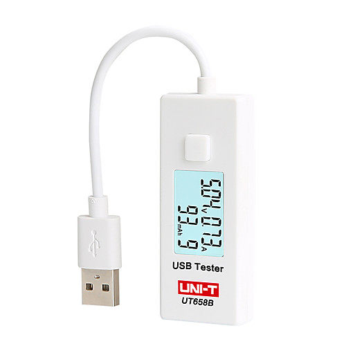 UNI-T UT658 UT658B USB Tester; Cell Phone / Mobile Power / Notebook / Digital Products / Voltage and Current Monitors
UNI-T UT658 UT658B USB Tester; Cell Phone / Mobile Power / Notebook / Digital Products / Voltage and Current Monitors
