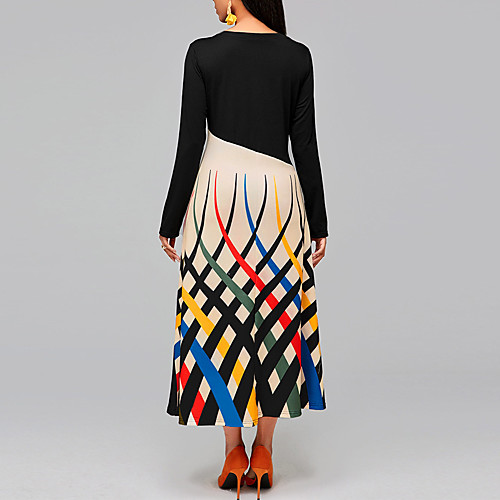 Women's A Line Dress Maxi long Dress Black Long Sleeve Solid Color Stripe Spring Summer V Neck Chic & Modern 2021 S M L XL XXL XXXL
Women's A Line Dress Maxi long Dress Black Long Sleeve Solid Color Stripe Spring Summer V Neck Chic & Modern 2021 S M L XL XXL XXXL