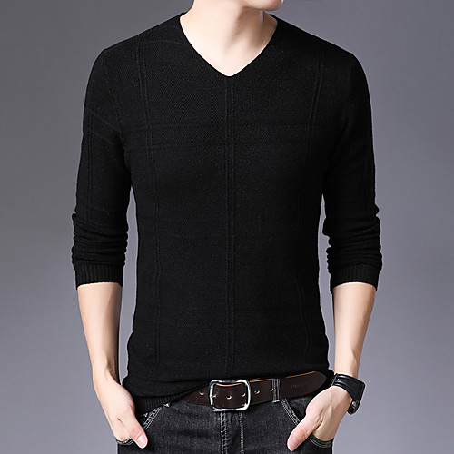 Men's Stylish Vintage Style Knitted Solid Color Pullover Sweater Long Sleeve Sweater Cardigans V Neck Fall Winter Khaki Green Black
Men's Stylish Vintage Style Knitted Solid Color Pullover Sweater Long Sleeve Sweater Cardigans V Neck Fall Winter Khaki Green Black