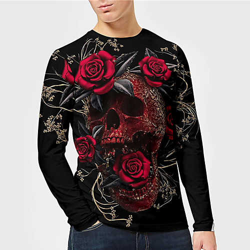 Men's Unisex Tee T shirt Shirt 3D Print Graphic Prints Skull Rose Print Long Sleeve Daily Tops Casual Designer Big and Tall Black / Red
Men's Unisex Tee T shirt Shirt 3D Print Graphic Prints Skull Rose Print Long Sleeve Daily Tops Casual Designer Big and Tall Black / Red