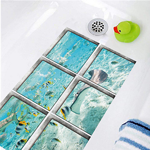 3D Tropical Sea Fish Waterproof Twill Floor Sticker Bathtub Anti-slip Mat Waterproof Bathtub Self-adhesive Paper
3D Tropical Sea Fish Waterproof Twill Floor Sticker Bathtub Anti-slip Mat Waterproof Bathtub Self-adhesive Paper