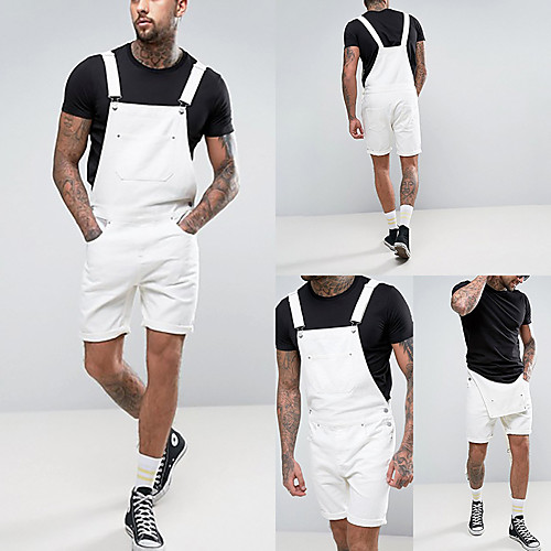 Men's Stylish Casual / Sporty Streetwear Comfort Breathable Daily Sports Jeans Overalls Pants Solid Color Full Length Pocket White
Men's Stylish Casual / Sporty Streetwear Comfort Breathable Daily Sports Jeans Overalls Pants Solid Color Full Length Pocket White