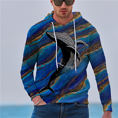 Men's Unisex Hoodie Graphic Prints Animal Print Daily Sports 3D Print 3D Print Casual Hoodies Sweatshirts Blue
Men's Unisex Hoodie Graphic Prints Animal Print Daily Sports 3D Print 3D Print Casual Hoodies Sweatshirts Blue
