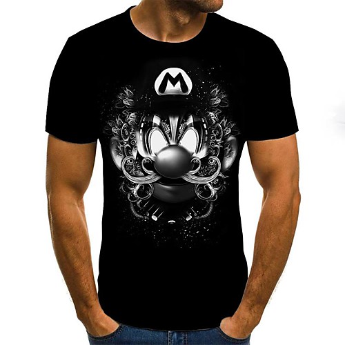 Men's T shirt Other Prints Graphic Anime Print Short Sleeve Daily Tops Cotton Simple Comfortable Black
Men's T shirt Other Prints Graphic Anime Print Short Sleeve Daily Tops Cotton Simple Comfortable Black