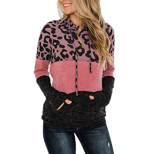 Women's Hoodie Sweatshirt Color Block Leopard Print Daily Sports Other Prints Sportswear Streetwear Hoodies Sweatshirts Blue Purple Gray
Women's Hoodie Sweatshirt Color Block Leopard Print Daily Sports Other Prints Sportswear Streetwear Hoodies Sweatshirts Blue Purple Gray