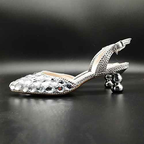 Women's Wedding Shoes Pumps Pointed Toe Wedding Sandals Party Wedding PU Crystal Sparkling Glitter Buckle Color Block Silver Rainbow
Women's Wedding Shoes Pumps Pointed Toe Wedding Sandals Party Wedding PU Crystal Sparkling Glitter Buckle Color Block Silver Rainbow