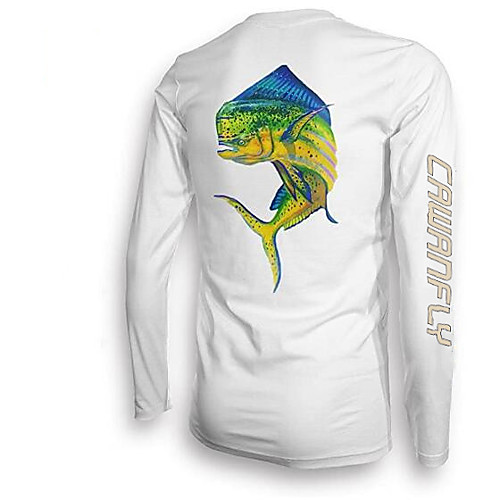 CAWANFLY Men's Fishing Shirt Outdoor Long Sleeve UPF50 UV Protection Quick Dry Lightweight Breathable Top Autumn / Fall Spring Summer Athleisure Fishing Camping & Hiking White / Micro-elastic
CAWANFLY Men's Fishing Shirt Outdoor Long Sleeve UPF50 UV Protection Quick Dry Lightweight Breathable Top Autumn / Fall Spring Summer Athleisure Fishing Camping & Hiking White / Micro-elastic