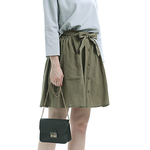 Women's Date Vacation Basic Streetwear Capris Skirts Solid Colored Pocket Army Green
Women's Date Vacation Basic Streetwear Capris Skirts Solid Colored Pocket Army Green