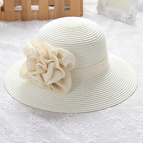Women's Straw Hat Vacation Beach Flower Solid Color Hat / Cute / Winter / Spring / Summer
Women's Straw Hat Vacation Beach Flower Solid Color Hat / Cute / Winter / Spring / Summer
