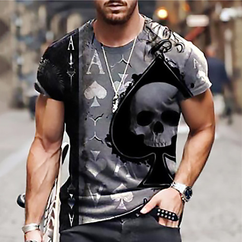 Men's Unisex Tee T shirt Shirt 3D Print Graphic Prints Skull Print Short Sleeve Daily Tops Casual Designer Big and Tall Gray
Men's Unisex Tee T shirt Shirt 3D Print Graphic Prints Skull Print Short Sleeve Daily Tops Casual Designer Big and Tall Gray
