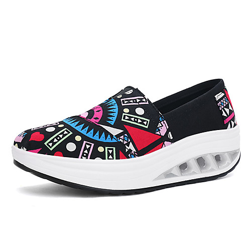 Women's Sneakers Wedge Heel Round Toe Booties Ankle Boots Daily Work Canvas Solid Colored Black / White Black Dark Blue
Women's Sneakers Wedge Heel Round Toe Booties Ankle Boots Daily Work Canvas Solid Colored Black / White Black Dark Blue