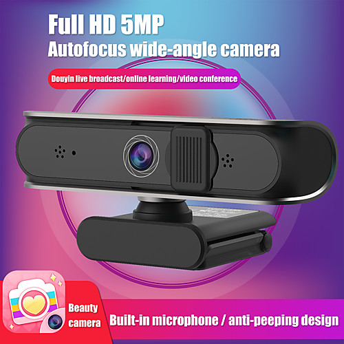 1080P Webcam with Beauty Filter Auto Focus USB Webcam Built-in Microphone for Laptop Video Live Beauty Camera
1080P Webcam with Beauty Filter Auto Focus USB Webcam Built-in Microphone for Laptop Video Live Beauty Camera